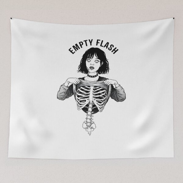 Item preview, Empty Flash – Gothic Skeleton Girl designed and sold by OH-MY-GOTH.