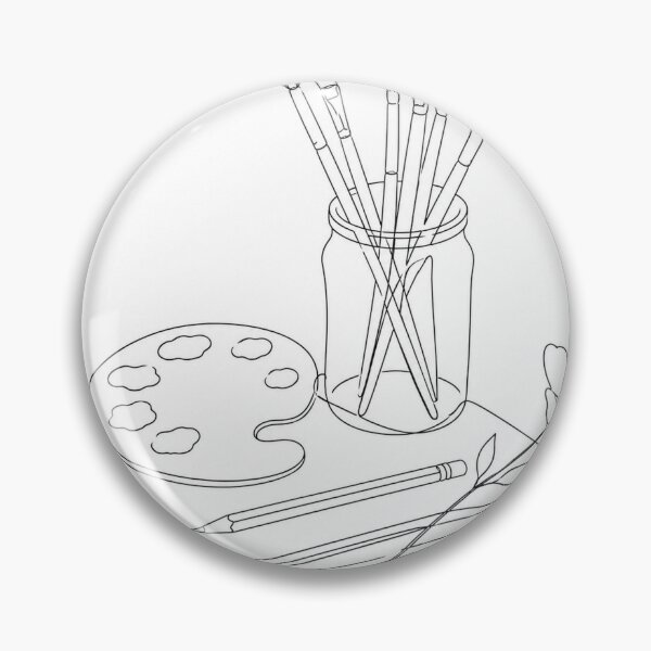 Item preview, Minimal Artist Tools Line Art designed and sold by MWprint.