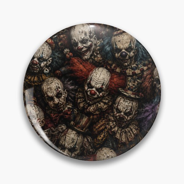 Item preview, Scary Clown All Over Print | Creepy Horror Clown Pattern | Haunted Circus Seamless Gothic Texture designed and sold by getpressedshirt.