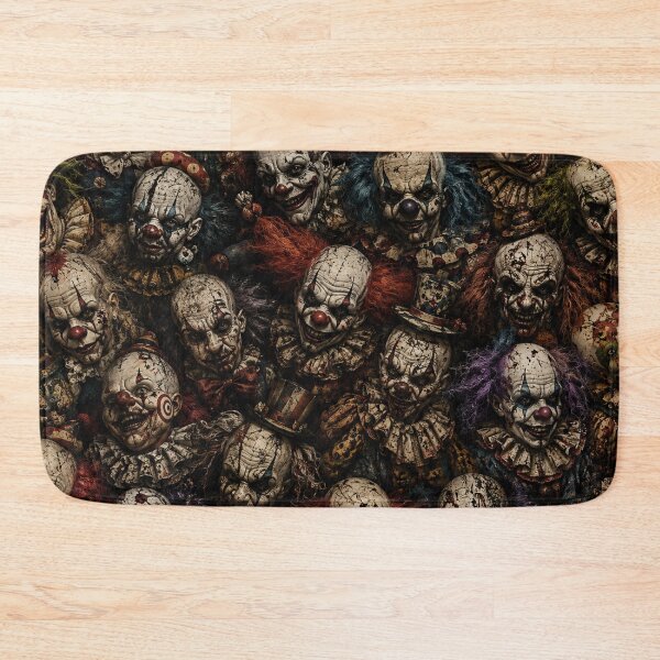Item preview, Scary Clown All Over Print | Creepy Horror Clown Pattern | Haunted Circus Seamless Gothic Texture designed and sold by getpressedshirt.
