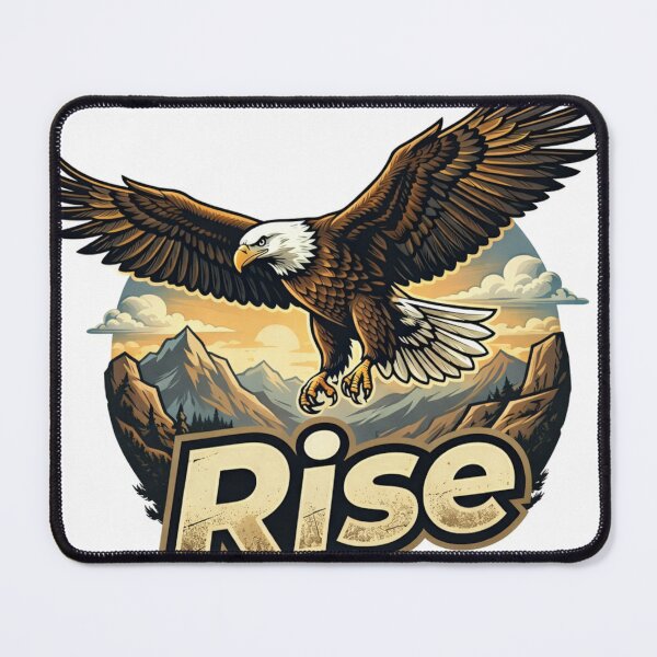 Item preview, Rising powerful eagle above mountains designed and sold by Octaner.