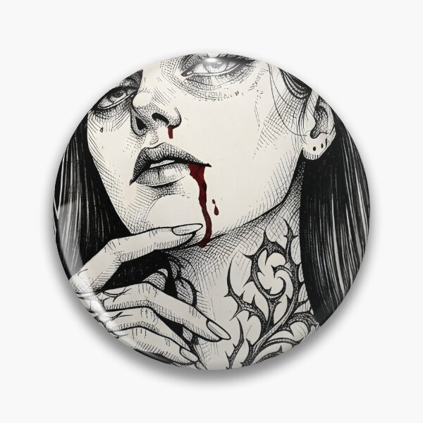 Item preview, Queen – Gothic crown portrait with tattoos designed and sold by OH-MY-GOTH.