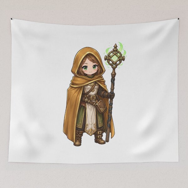 Item preview, female wizard anime dnd art original art character design  designed and sold by sabartgunpla.