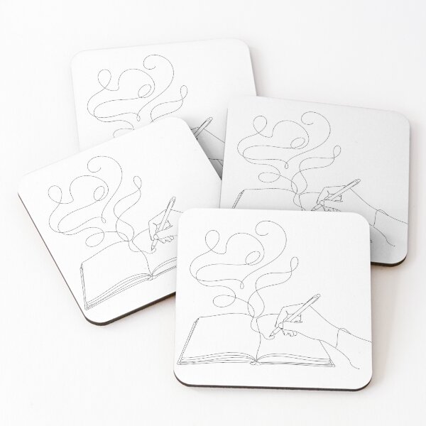 Item preview, Creative Writing in Open Book Line Art designed and sold by MWprint.