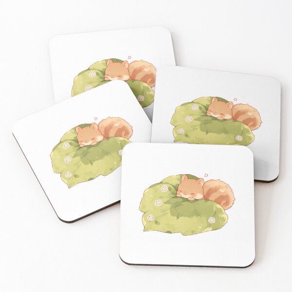 Item preview, Tiny Squirrel Nap on Leaf designed and sold by Lilith.3x313 Vault.