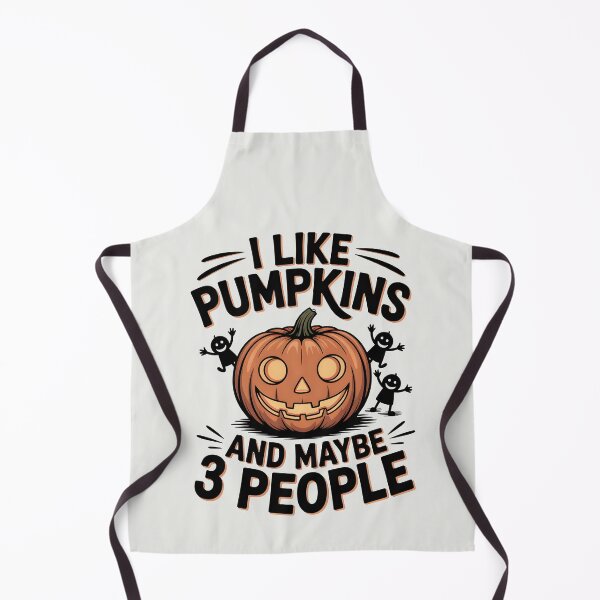Item preview, I Like Pumpkins and Maybe 3 People – Funny Halloween Pumpkin Design designed and sold by Jollys-ArtShop.