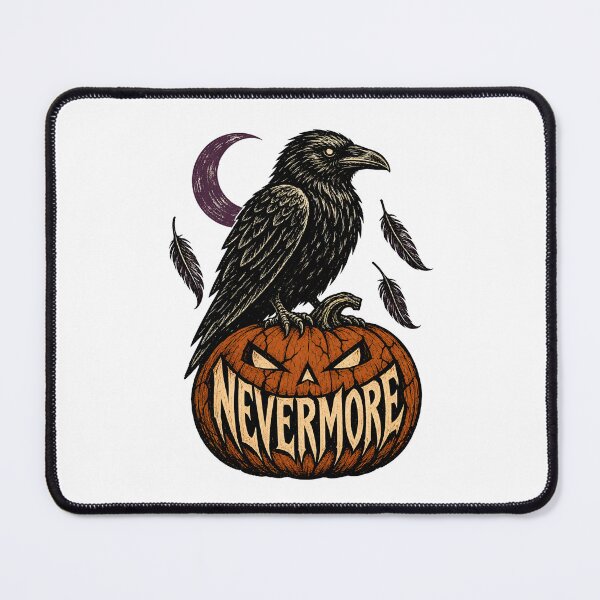 Item preview, Edgar Allan Poe Halloween: Nevermore Pumpkin Raven designed and sold by Fenay Designs.