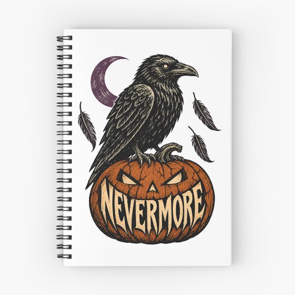 Item preview, Edgar Allan Poe Halloween: Nevermore Pumpkin Raven designed and sold by Fenay Designs.
