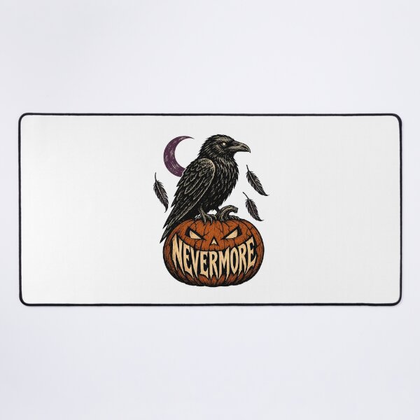 Item preview, Edgar Allan Poe Halloween: Nevermore Pumpkin Raven designed and sold by Fenay Designs.