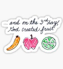God Created Fruit Sticker