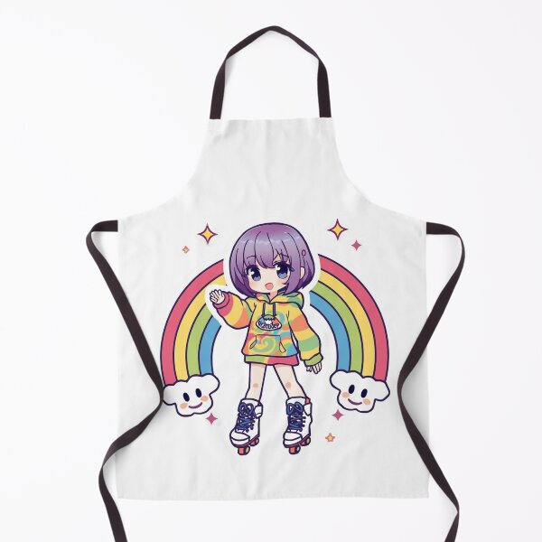 Item preview, Rainbow Skater Graffiti Sticker PNG | Cute Anime Girl on Roller Skates | Kawaii Pastel Aesthetic Vinyl Decal for Laptop, Journal & Water Bottle designed and sold by Stylestickers55.