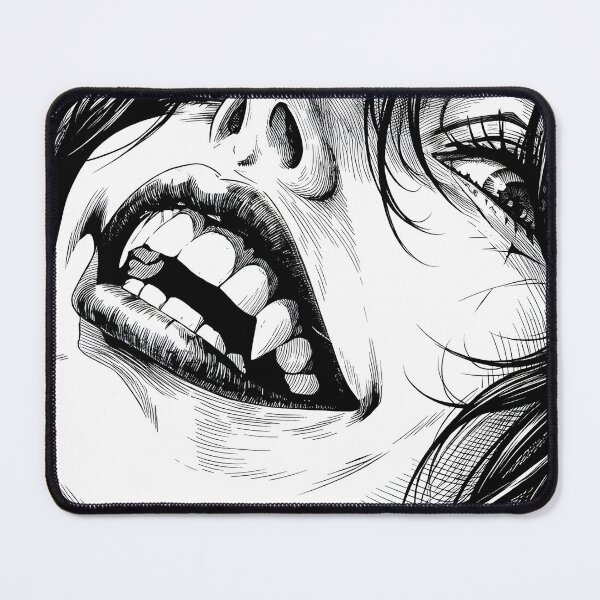 Item preview, Gothic horror close-up illustration designed and sold by OH-MY-GOTH.
