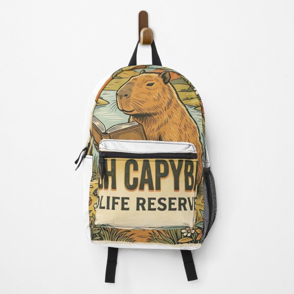 Item preview, Bookish Capybara Wildlife Reserve Vintage Book Lover Nature Design designed and sold by urbinet.