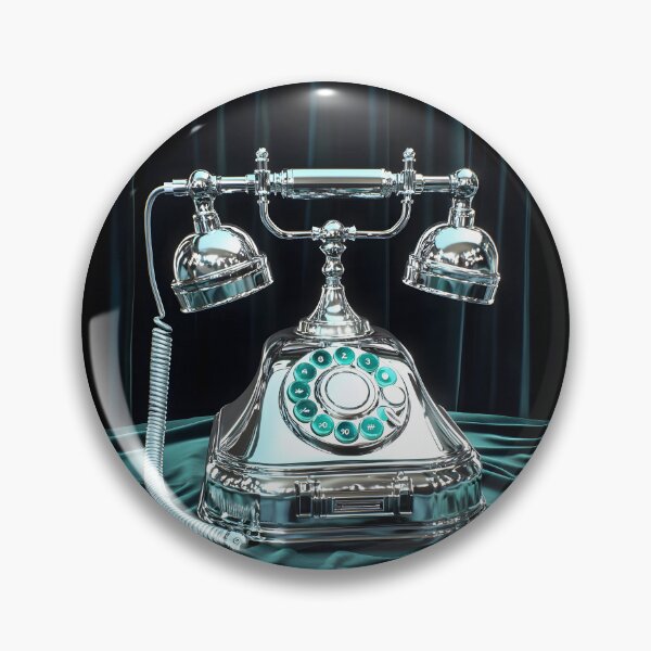 Item preview, 3d Render Of Chrome Retro Telephone Digital designed and sold by Checho30.