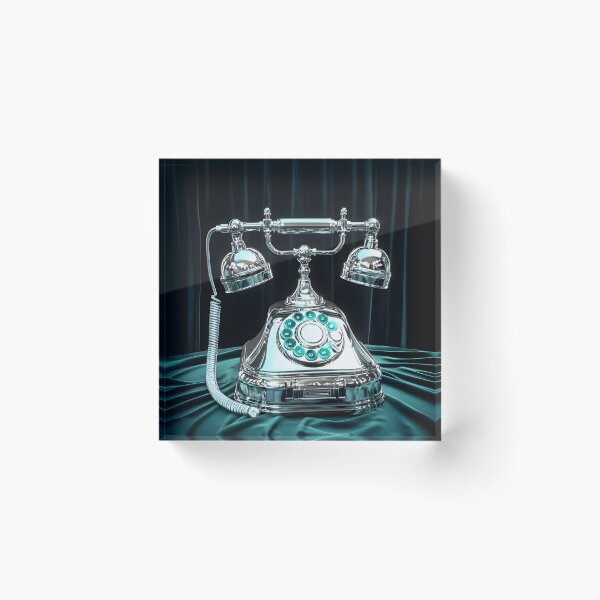 Item preview, 3d Render Of Chrome Retro Telephone Digital designed and sold by Checho30.