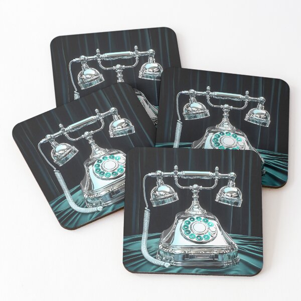 Item preview, 3d Render Of Chrome Retro Telephone Digital designed and sold by Checho30.