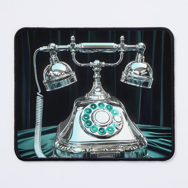 Item preview, 3d Render Of Chrome Retro Telephone Digital designed and sold by Checho30.