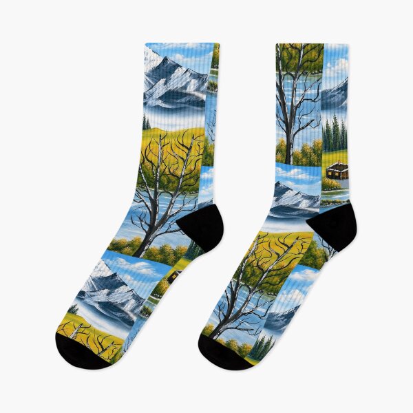 Item preview, Blue Cold Mountains Snowy Waterfall River designed and sold by MarlinMatt.
