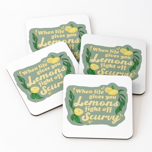 Item preview, when life gives you lemons fight off scurvy  designed and sold by pastelshinigami.