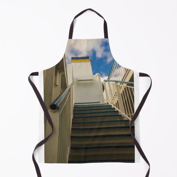 Item preview, Outdoor Blue and White Staircase Leading Up Toward Sky With Dramatic Perspective designed and sold by Nmallia.