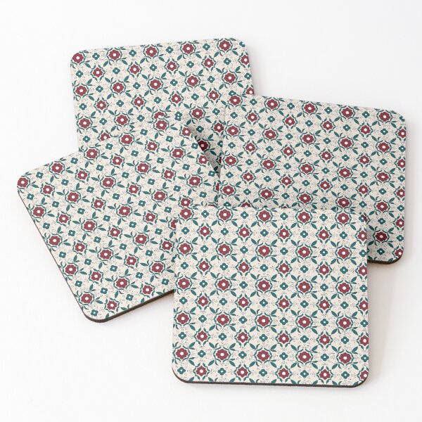 Item preview, Burgundy & Green Floral Seamless Patter designed and sold by Dsquare1.
