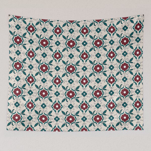 Item preview, Burgundy & Green Floral Seamless Patter designed and sold by Dsquare1.