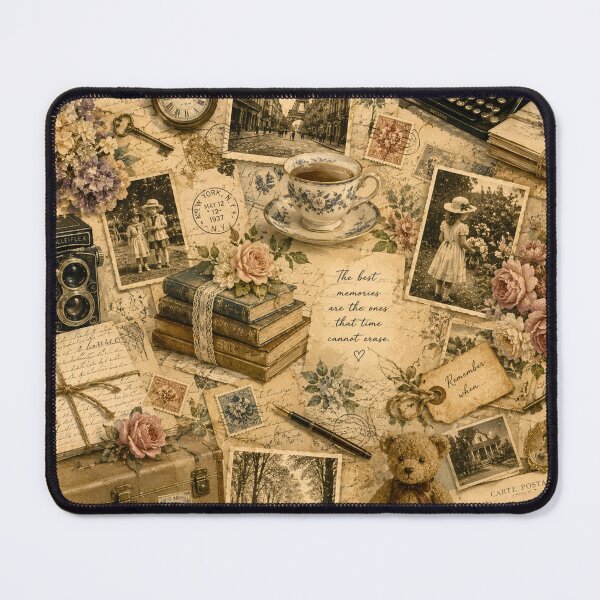 Item preview, Vintage Paris Memories Collage – French Ephemera, Antique Letters & Cottagecore Nostalgia designed and sold by rimmatv.