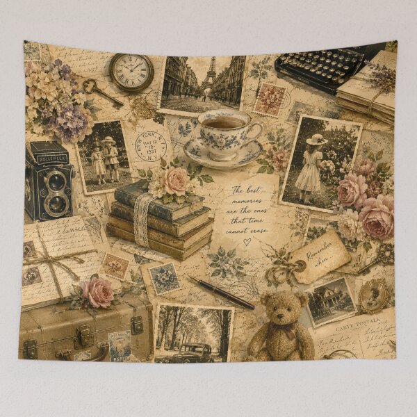 Item preview, Vintage Paris Memories Collage – French Ephemera, Antique Letters & Cottagecore Nostalgia designed and sold by rimmatv.
