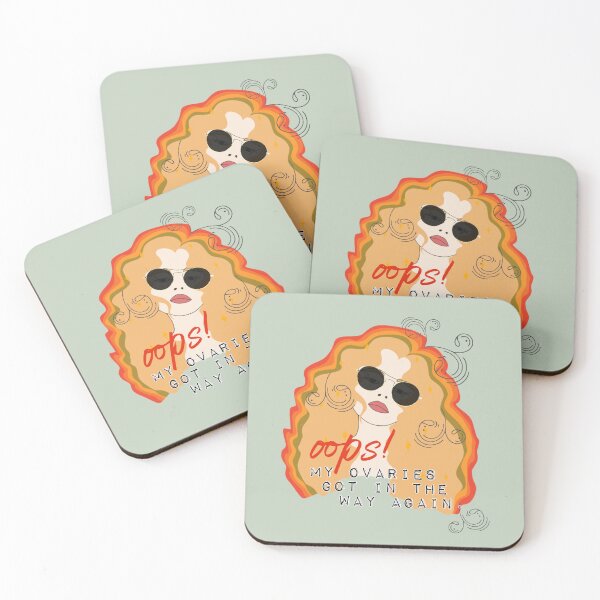 Item preview, oops! my ovaries got in the way, digital doodle designed and sold by GiSilver.
