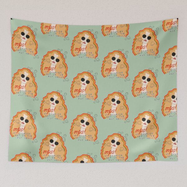 Item preview, oops! my ovaries got in the way, digital doodle designed and sold by GiSilver.