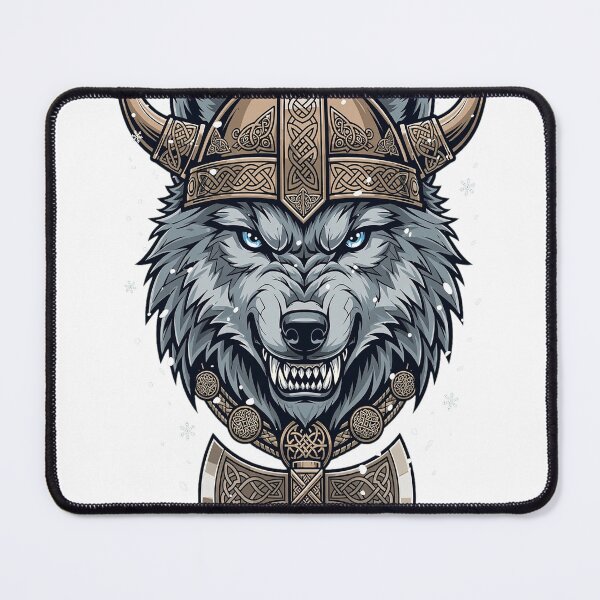 Item preview, Fierce Viking Wolf Warrior Design designed and sold by SurStudio.
