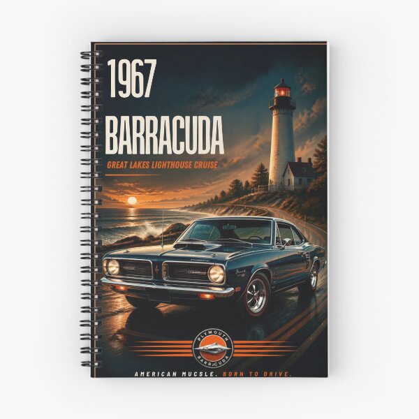 Item preview, 1967 Plymouth Barracuda Americian Muscle Great Lakes Lighthouse Cruise designed and sold by greatlakesimage.