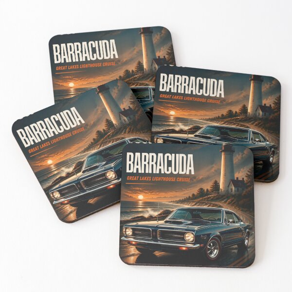 Item preview, 1967 Plymouth Barracuda Americian Muscle Great Lakes Lighthouse Cruise designed and sold by greatlakesimage.