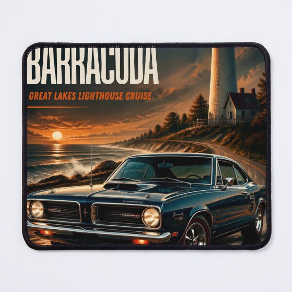 Item preview, 1967 Plymouth Barracuda Americian Muscle Great Lakes Lighthouse Cruise designed and sold by greatlakesimage.