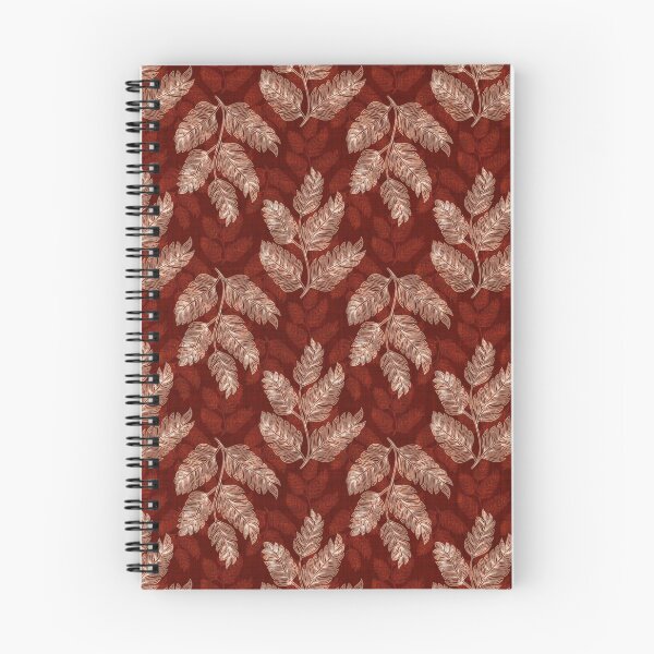 Item preview, Textured Leaves In Faded Background (light Red Brown)  designed and sold by primavera art.