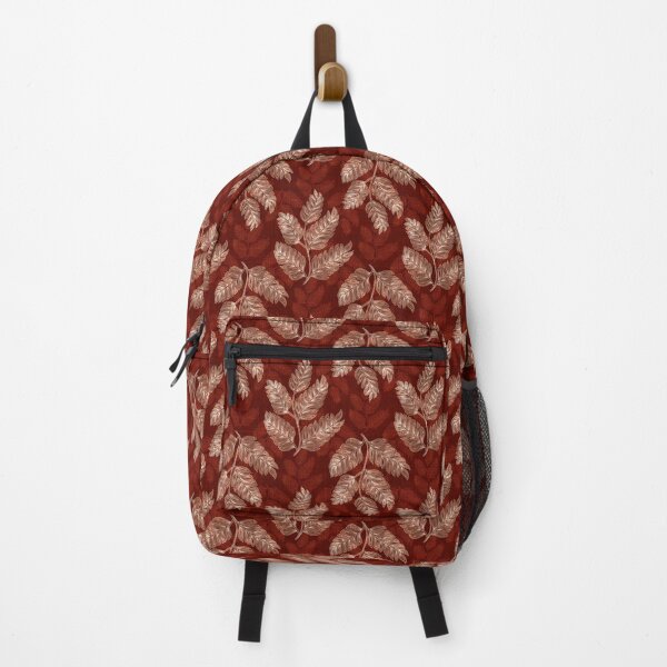 Item preview, Textured Leaves In Faded Background (light Red Brown)  designed and sold by primavera art.