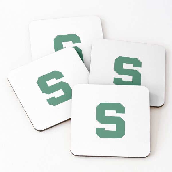 Item preview, Letter S Varsity Spartan Green Block Font designed and sold by odin655.