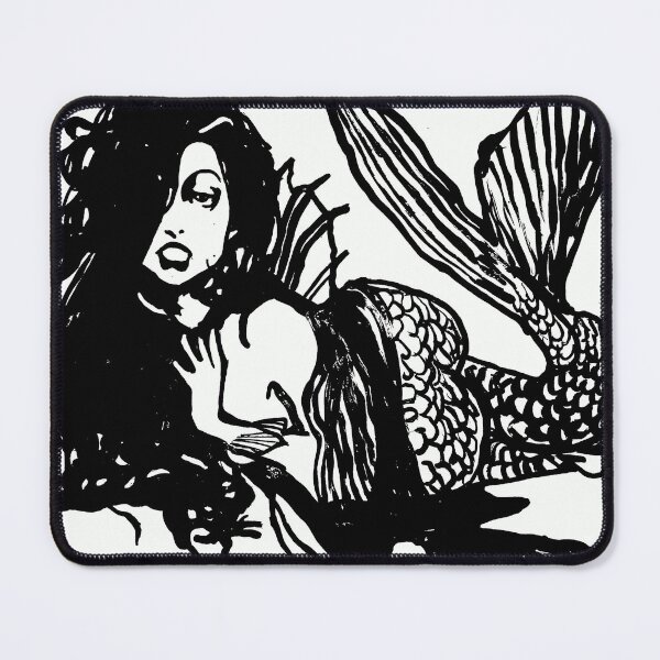 Item preview, Black And White Mermaid designed and sold by Chad's Fresh Art.