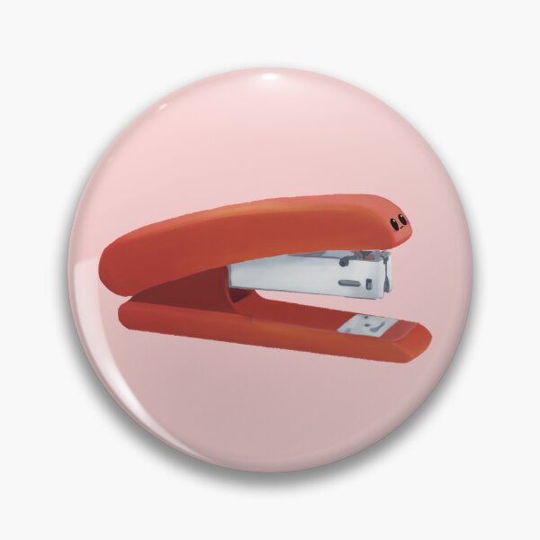 Item preview, Kawaii Red Retro Desktop Stapler Art designed and sold by Designs By Amber.
