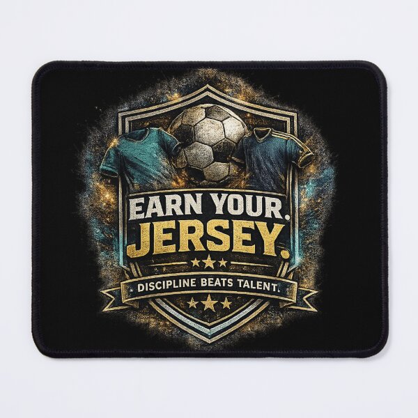 Item preview, Earn Your Jersey Soccer Motivation Design designed and sold by LegendCourt.