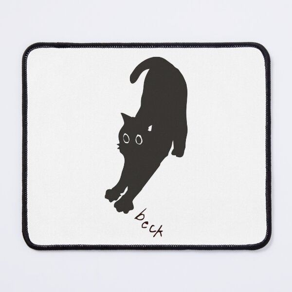 Item preview, Black Cat Stretching Cute Minimalist Illustration designed and sold by odin655.