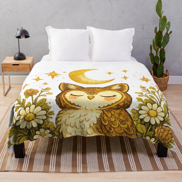 Item preview, Moonlit Woodland Owl designed and sold by Gold&pixels.