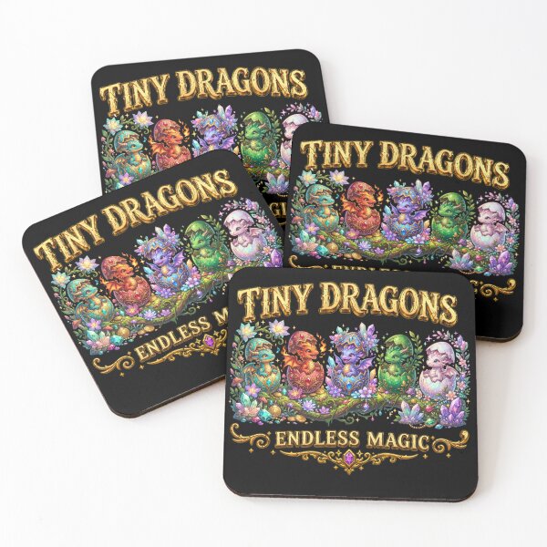 Item preview, Tiny Dragons Endless Magic – Cute Baby Dragons in Crystal Eggs Fantasy Art designed and sold by Spyshirt.