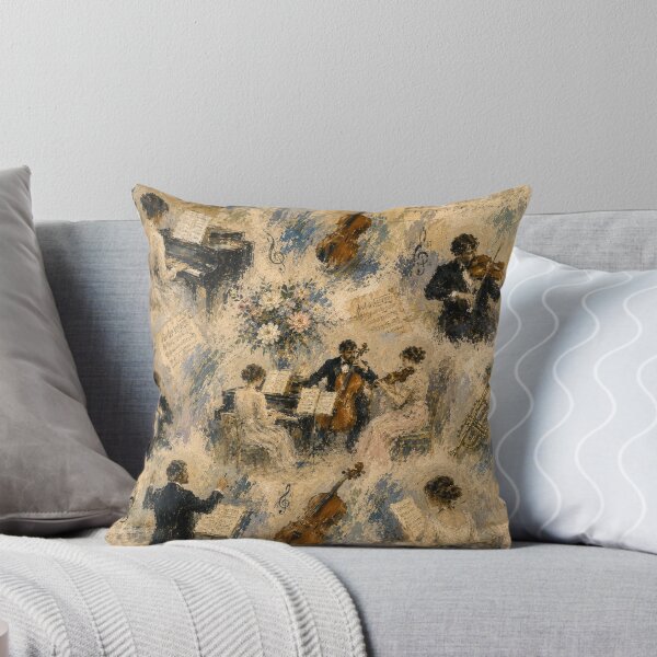Item preview, mpressionist Orchestra Collage – Classical Music Ensemble & Vintage Concert Art designed and sold by rimmatv.