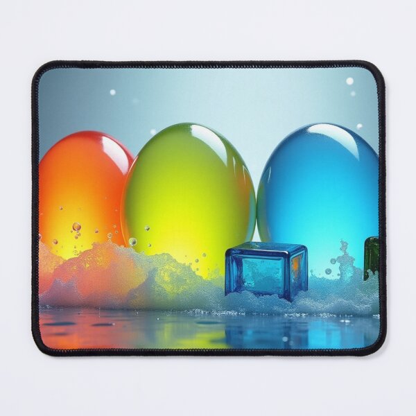 Item preview, Colorful Abstract Glass Orbs with Water Splash. designed and sold by fbtrisha.