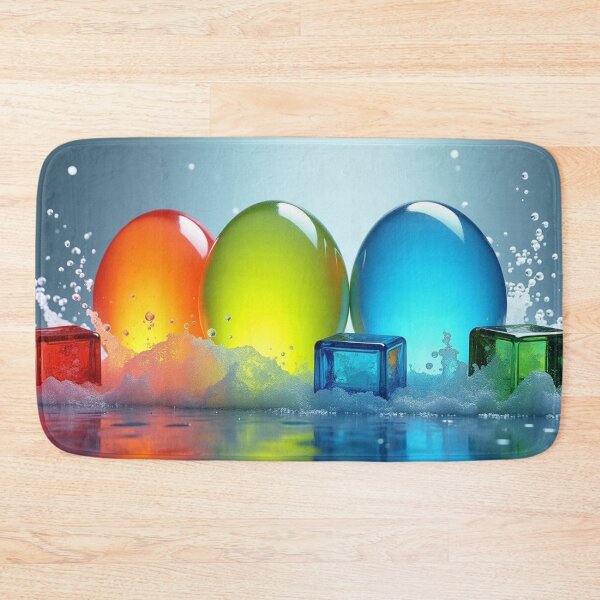 Item preview, Colorful Abstract Glass Orbs with Water Splash. designed and sold by fbtrisha.