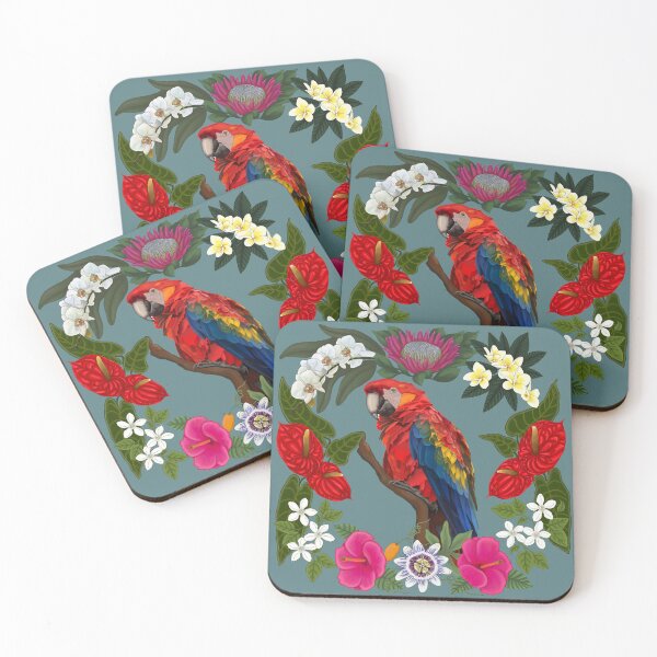 Item preview, Tropical Red Macaw designed and sold by PaulaGaitleyArt.