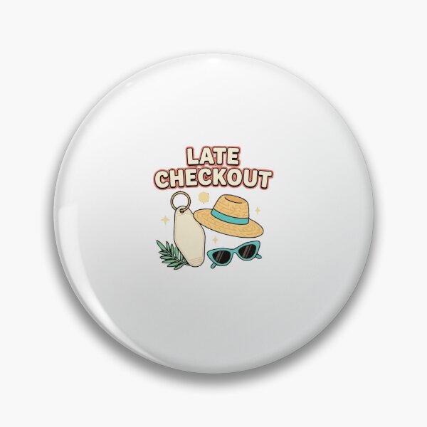 Item preview, Late Checkout Retro Vacation Design designed and sold by GoofyShopp.