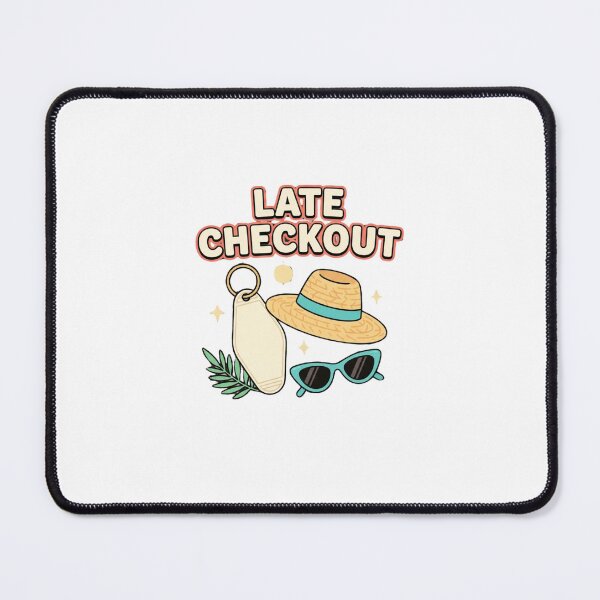 Item preview, Late Checkout Retro Vacation Design designed and sold by GoofyShopp.