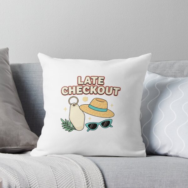 Item preview, Late Checkout Retro Vacation Design designed and sold by GoofyShopp.